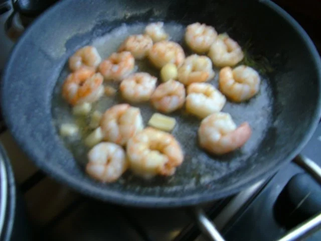 Garnelenschwänze mit Ei.. und Spinat - Rezept - Bild Nr. 5