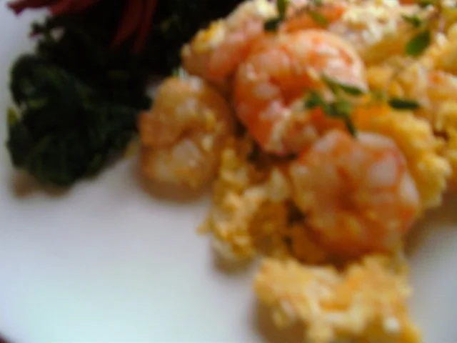 Garnelenschwänze mit Ei.. und Spinat - Rezept - Bild Nr. 7