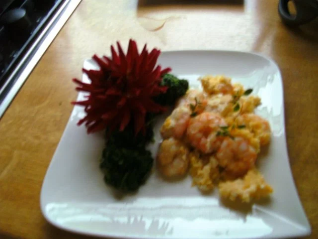 Garnelenschwänze mit Ei.. und Spinat - Rezept - Bild Nr. 8