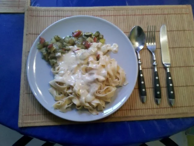 Nudeln: Chilli-Nudeln mexicana mit Ofengemüse - Rezept