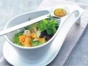 Avocado- Mozzarella- Salat mit Mango und Orangen- Vinaigrette - Rezept