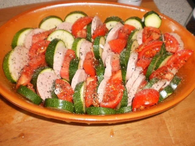 Zucchini-Gratin mit Wurst - Rezept - Bild Nr. 3