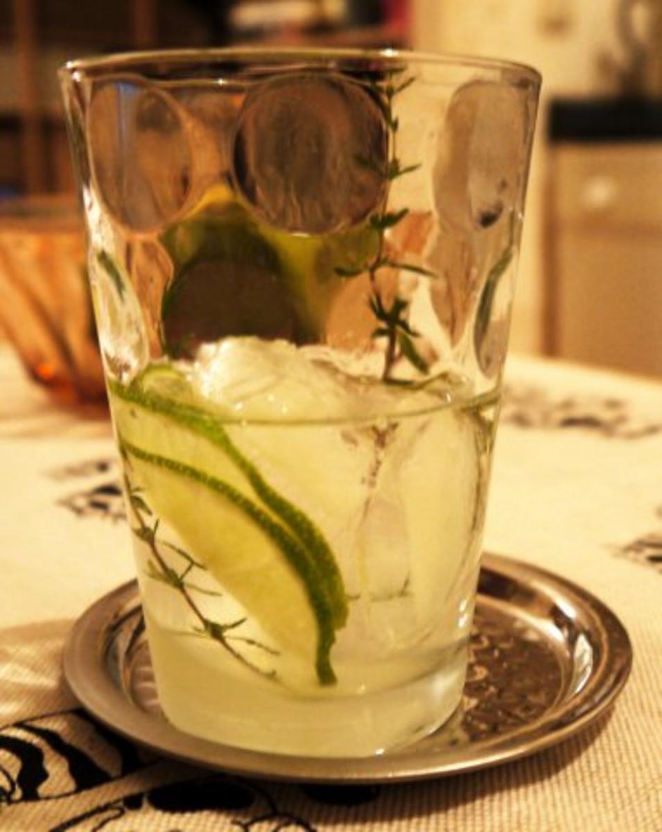 Wodka-Limetten-Drink mit Thymian - Rezept