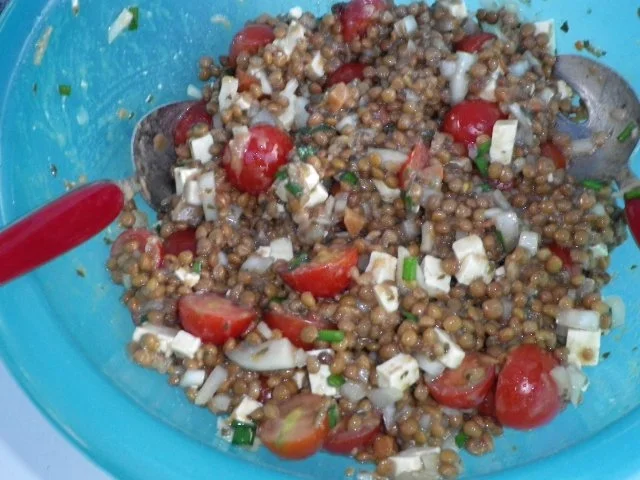 Linsensalat mit Schafskäse - Rezept - Bild Nr. 2