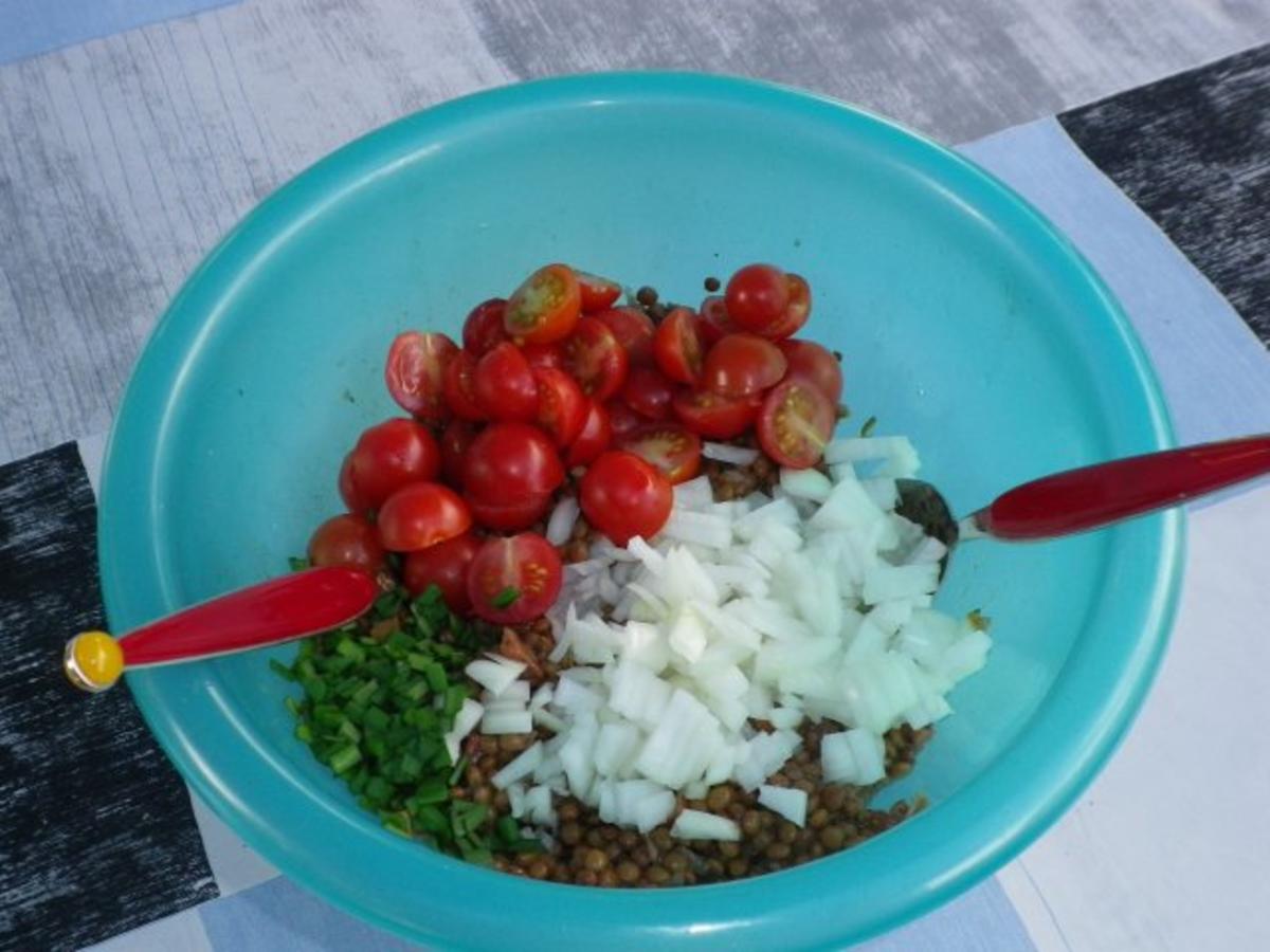 Linsensalat mit Schafskäse - Rezept mit Bild - kochbar.de