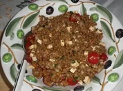 Linsensalat mit Schafskäse - Rezept