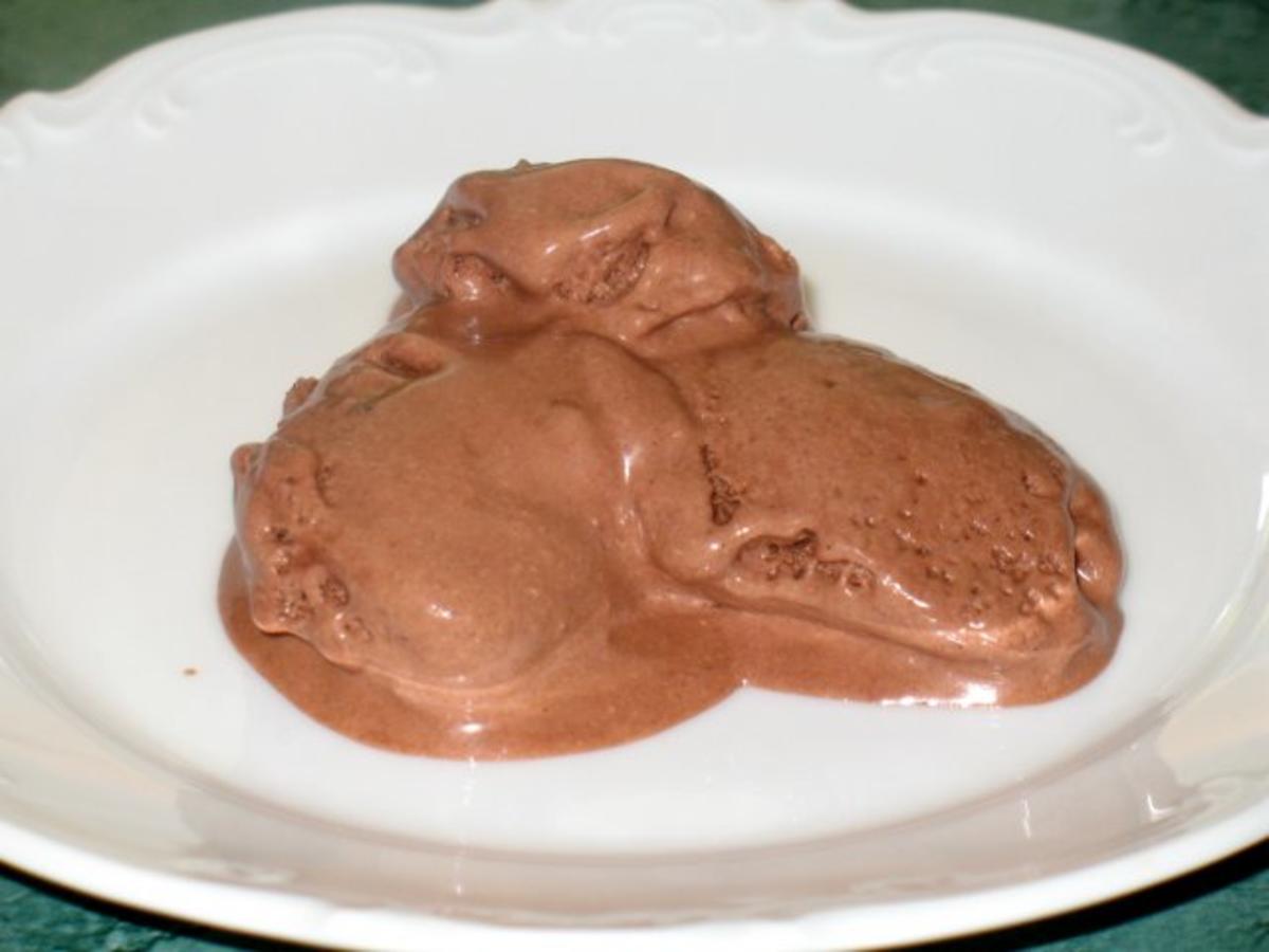 Dessert - Cremiges Schoko-Eis - selbst hergestellt - Rezept