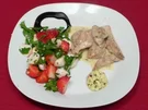 Rezept: Erdbeer-Mozzarella-Salat an Hähnchenbrust Erdbeer-Mozzarella-Salat an Hähnchenbrust - Rezept