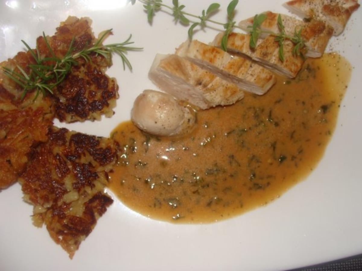 Bilder für Geflügel : Hähnchenbrüste in heller Pfeffersauce - Rezept