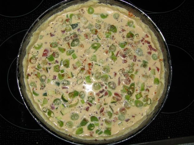 pikante Backwaren: Zucchini-Tomaten-Quiche - Rezept - Bild Nr. 4