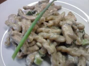 Hähnchengeschnetzeltes mit Frischkäse - Rezept