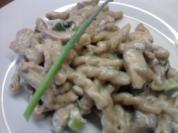 Hähnchengeschnetzeltes mit Frischkäse - Rezept