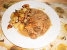 Jägerschnitzel-Auflauf mit Röstkartoffeln - Rezept