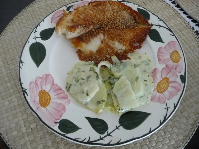 Rezept: Aufläufe : Kohlrabi - Auflauf mit Tilapia Aufläufe : Kohlrabi - Auflauf mit Tilapia - Rezept