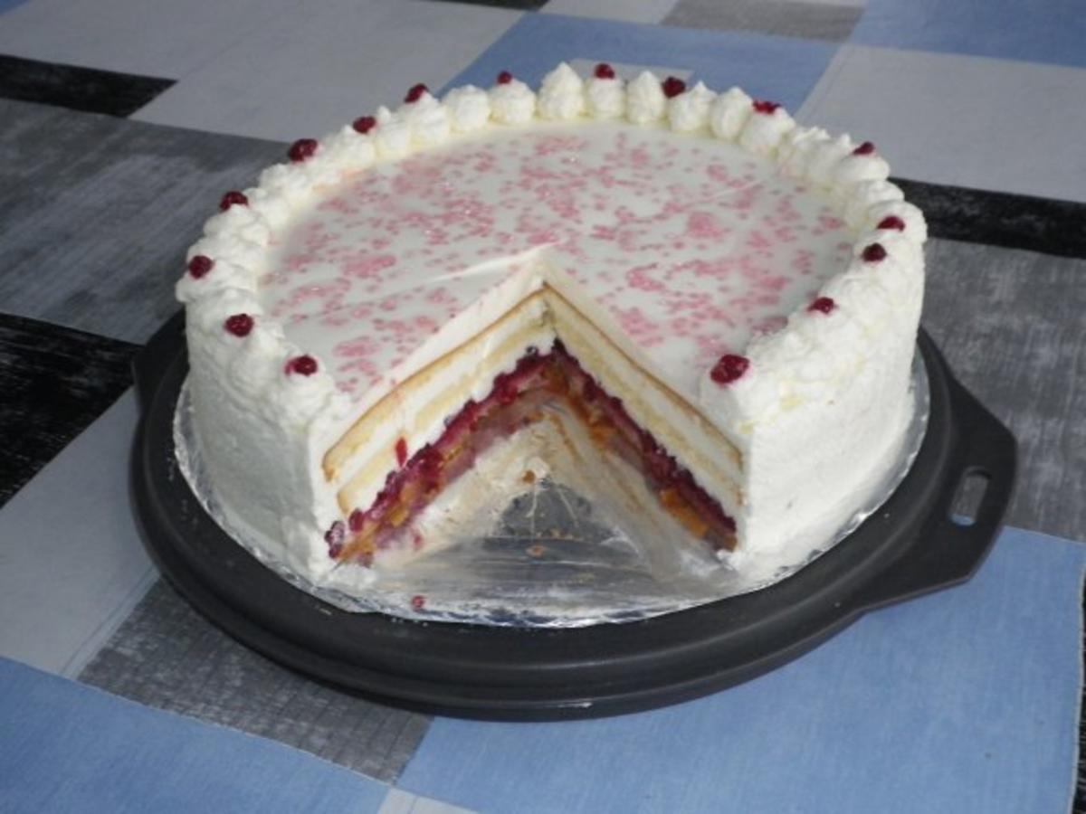 Quark - Preiselbeer - Torte - Rezept mit Bild - kochbar.de