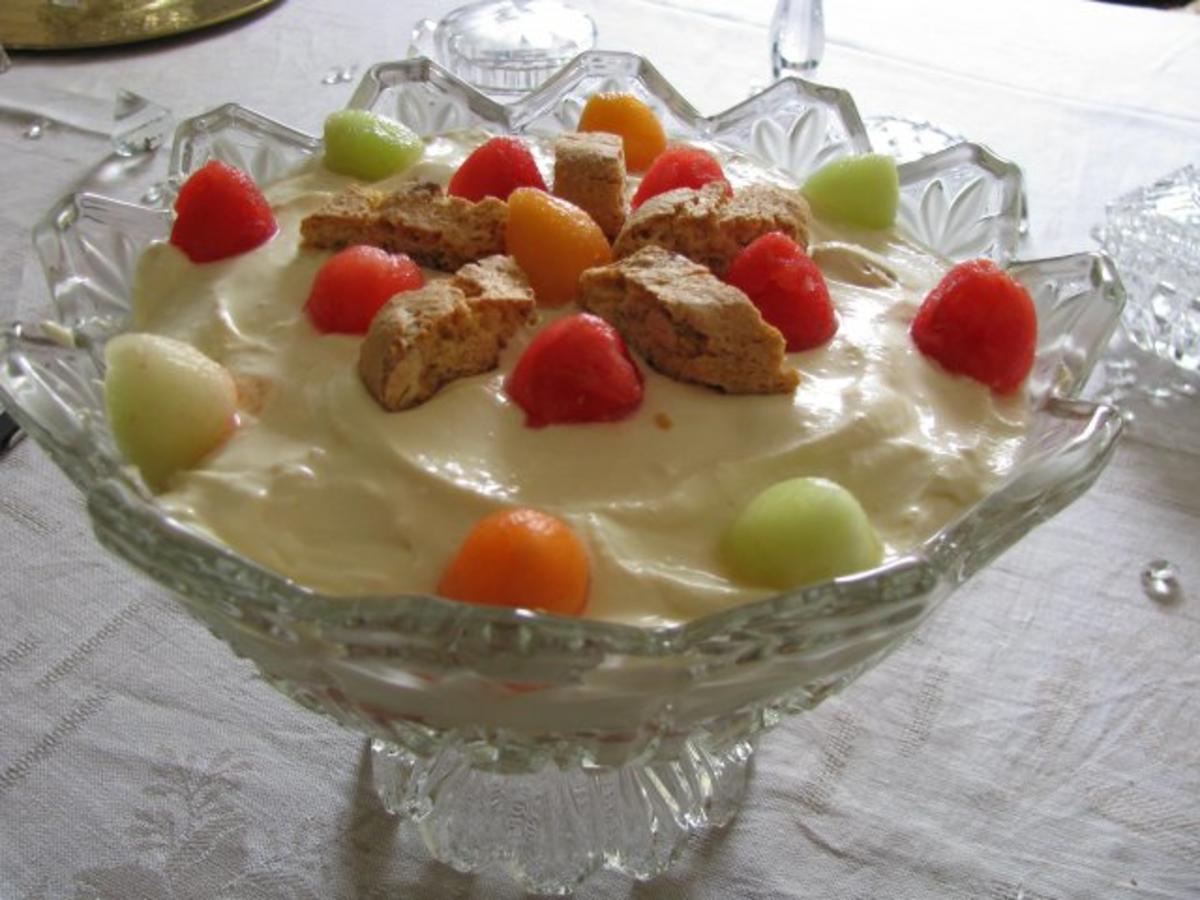 Dessert: Mascarpone-Ricotta-Creme mit Melonen - Rezept - Bild Nr. 4