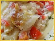 Tortellini-Auflauf „Rot-Weiß” - Rezept