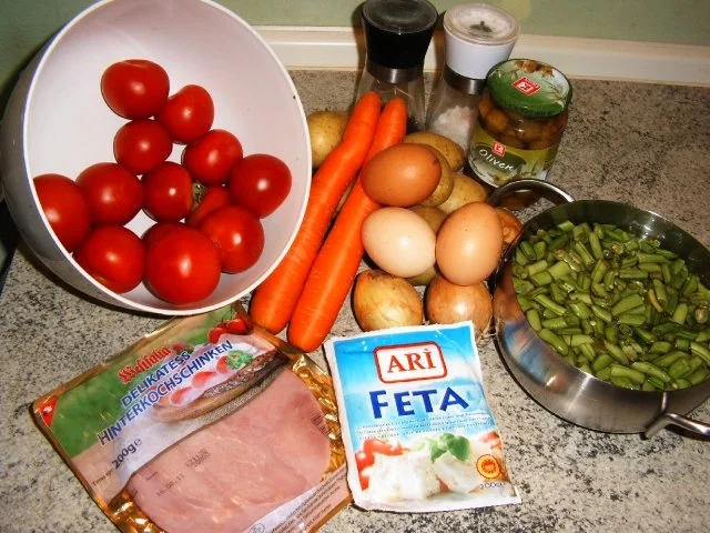 Kartoffetarte mit Bohnen Tomaten & Schinken - Rezept - Bild Nr. 2