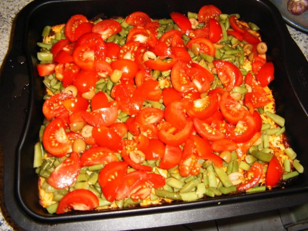Kartoffetarte mit Bohnen Tomaten & Schinken - Rezept - Bild Nr. 9