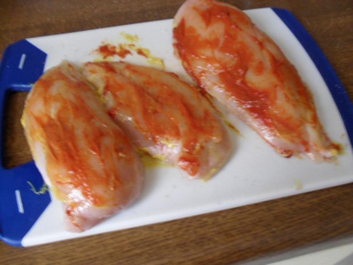 Hühnebrustfilet in Tomaten-Lauchsoße mit Käse überbacken - Rezept - Bild Nr. 8