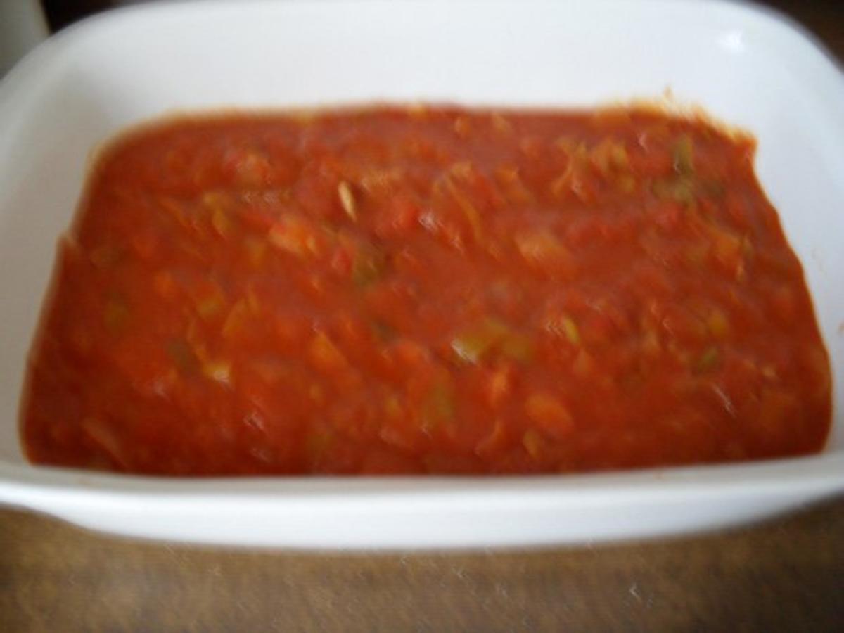 Hühnebrustfilet in Tomaten-Lauchsoße mit Käse überbacken - Rezept - Bild Nr. 10