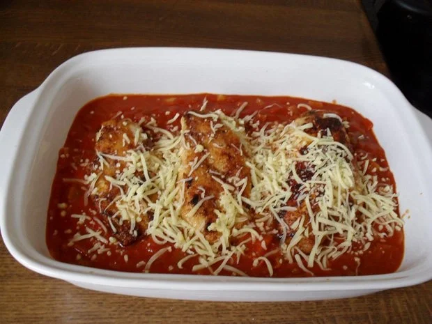 Rezept: Hühnebrustfilet in Tomaten-Lauchsoße mit Käse überbacken Bild Nr. 11 Hühnebrustfilet in Tomaten-Lauchsoße mit Käse überbacken - Rezept - Bild Nr. 11