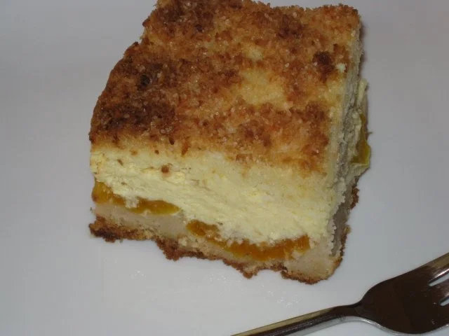 Rezept: Marillen-Topfenschnitten mit Kokosstreusel Bild Nr. 3 Marillen-Topfenschnitten mit Kokosstreusel - Rezept - Bild Nr. 3