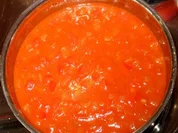 Rezept: Dip/Sauce - Pikante Paprika-Tomaten-Sauce Dip/Sauce - Pikante Paprika-Tomaten-Sauce - Rezept