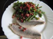 Matjesfilet mit grünen Bohnen und Speckstippe - Rezept