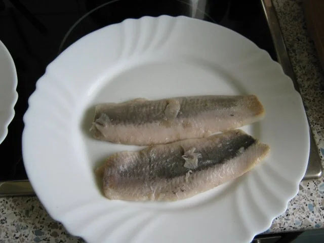 Matjesfilet mit grünen Bohnen und Speckstippe - Rezept - Bild Nr. 2