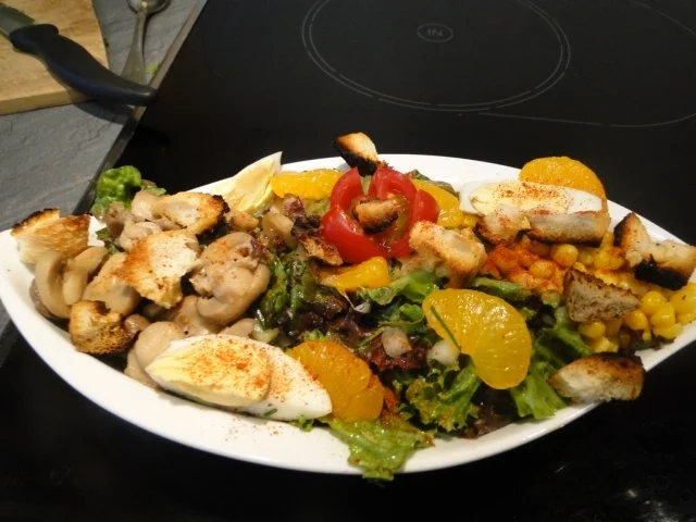 Erfrischende Salat mit Lollo Bianco und Rosso Marke Eigenbau und - Rezept