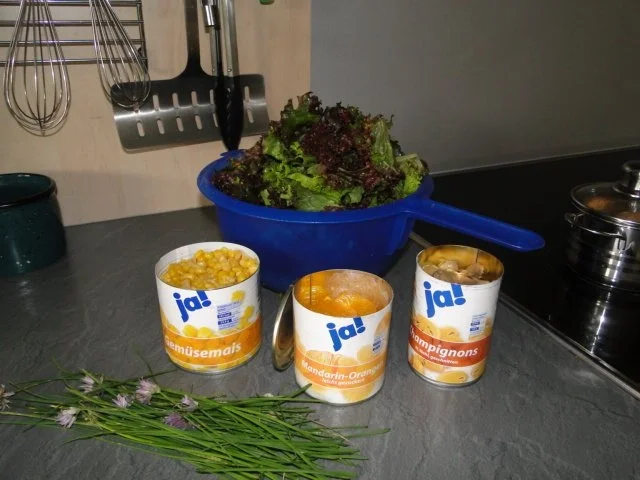 Erfrischende Salat mit Lollo Bianco und Rosso Marke Eigenbau und - Rezept - Bild Nr. 2