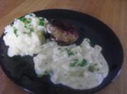Frikadellen mit Kohlrabi und Stampfkartoffeln - Rezept