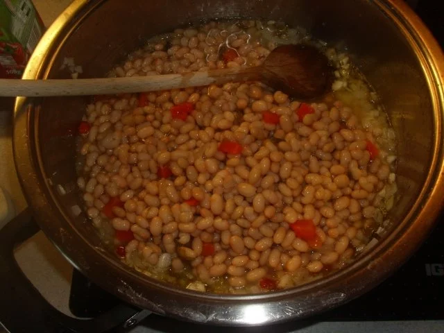 Rezept: Beilagen: Weiße Bohnen mit Chili Bild Nr. 2 Beilagen: Weiße Bohnen mit Chili - Rezept - Bild Nr. 2