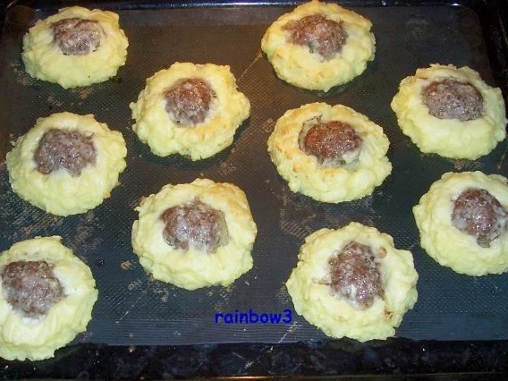 Rezept: Kochen: Kartoffel-Nester mit Hackfleischfüllung Bild Nr. 5 Kochen: Kartoffel-Nester mit Hackfleischfüllung - Rezept - Bild Nr. 5