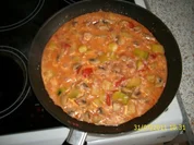 Zucchinipfanne mit Reis - Rezept