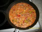 Zucchinipfanne mit Reis - Rezept