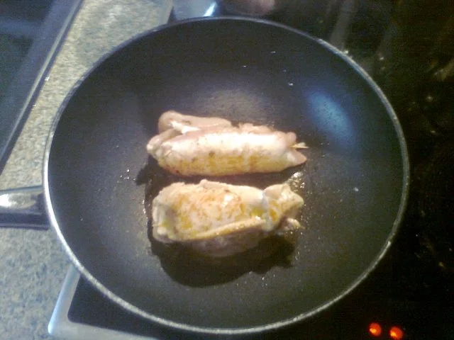 Hähnchenrouladen mit Käsefüllung - Rezept - Bild Nr. 2