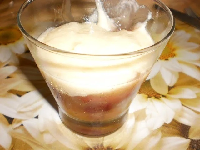 Mirabellen-Kirschkompott mit Grieß - Rezept