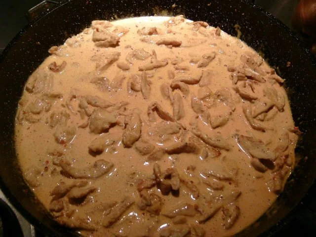 Rezept: Faule Leuteessen -Spätzle in geflügelter Gesellschaft Bild Nr. 4 Faule Leuteessen -Spätzle in geflügelter Gesellschaft - Rezept - Bild Nr. 4