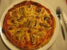 Pizza Mista (scharf) Vegetarisch mit Champignons & Peperonis - Rezept