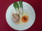 Milchkalbskarree mit Pak-Choi-Gemüse und Gratin von Süßkartoffeln polnische Art - Rezept
