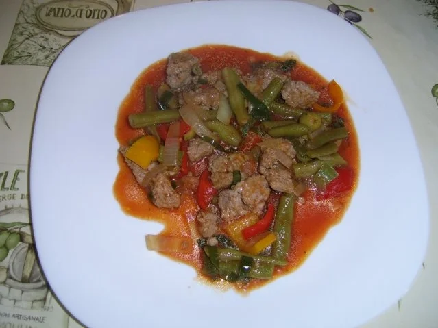 Bohnen-Hackfleisch-Pfanne - Rezept