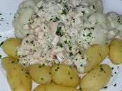 Blumenkohl mit Käsesoße - Rezept