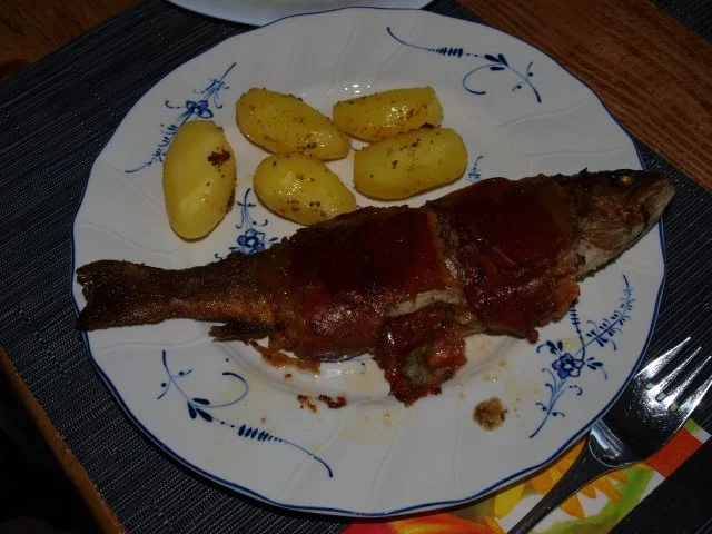 Rezept: Speckforellen Bild Nr. 2 Speckforellen - Rezept - Bild Nr. 2