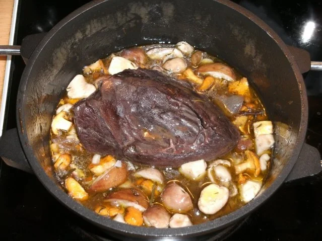 Fleisch: Rinderherz geschmort mit frischen Mischpilzen - Rezept - Bild Nr. 7