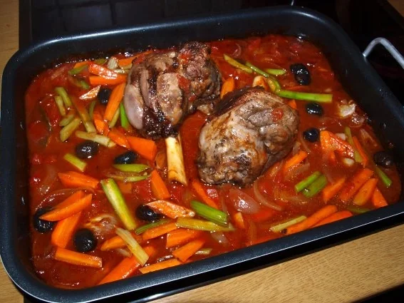 Rezept: Lammhaxen mallorquinisch (Jarrete de cordero estil mallorqui) Bild Nr. 5 Lammhaxen mallorquinisch (Jarrete de cordero estil mallorqui) - Rezept - Bild Nr. 5