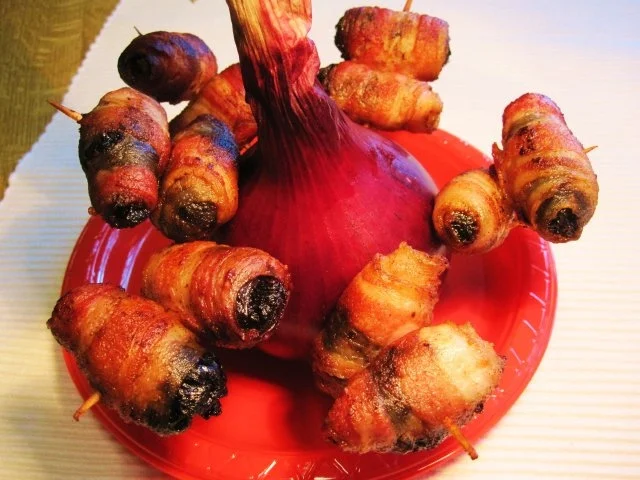 Rezept: Speckpflaumen am Spieß ... Speckpflaumen am Spieß ... - Rezept