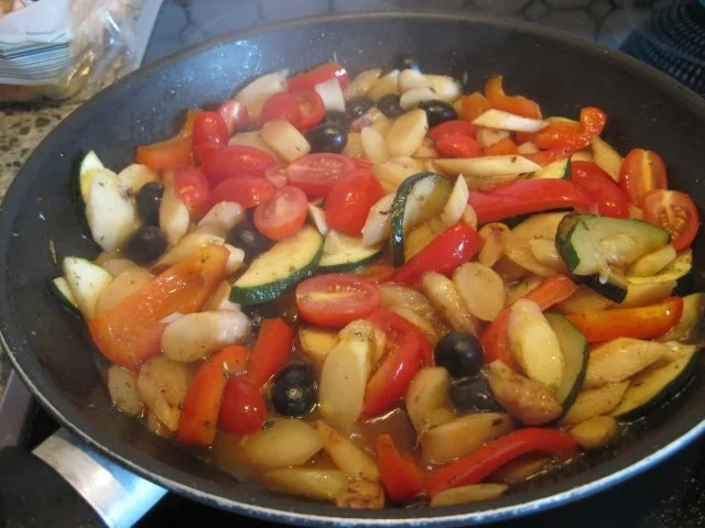 Spargel-Gemüsepfanne - Rezept