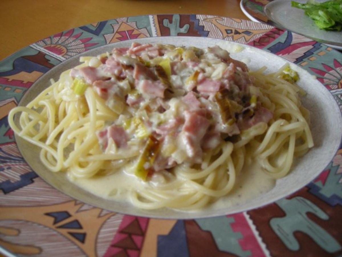 Spaghetti mit Gorgonzola Soße - schnell &amp; einfach - von kochqueen16